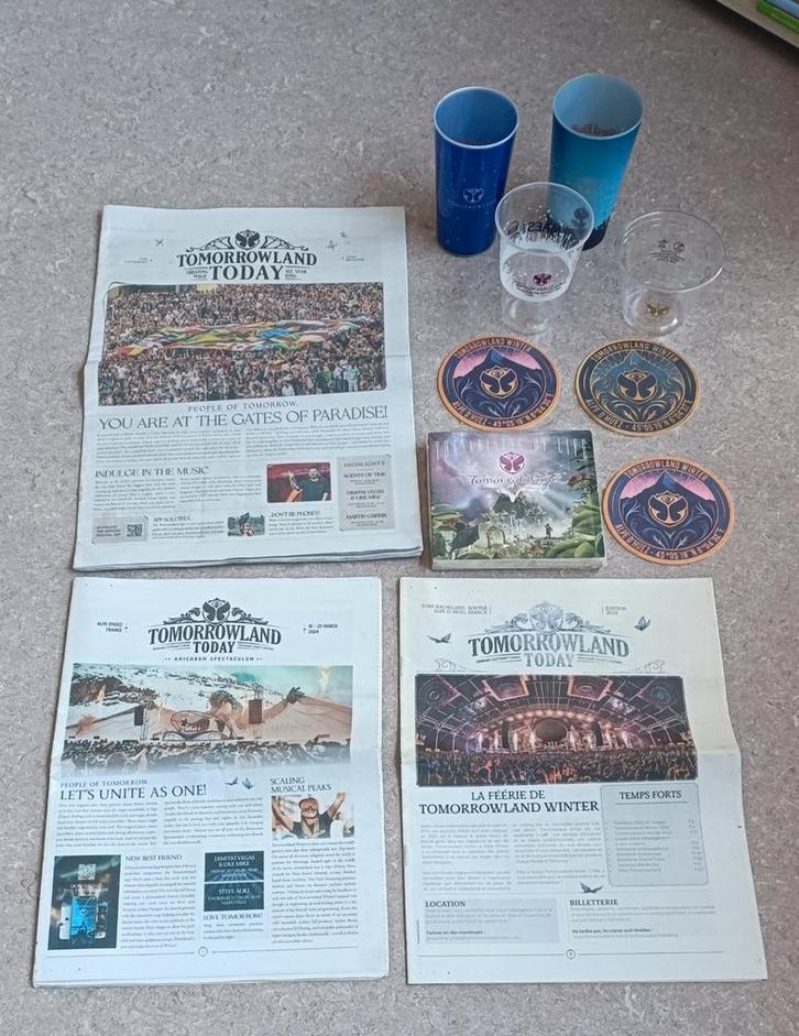 Tomorrowland allerlei, Verzamelen, Overige Verzamelen, Zo goed als nieuw, Ophalen of Verzenden