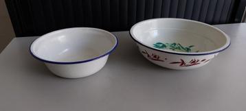 Vintage emaille kommen (schaaltjes) beschikbaar voor biedingen