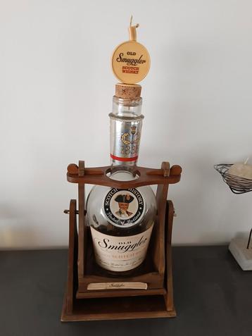 Scotch Whisky old smuggler grote lege bar fles vintage, Ophalen of Verzenden, Zo goed als nieuw