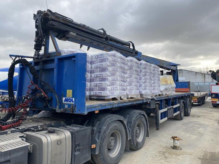 MOL KRAANOPLEGGER + PK 40001 EL (bj 2006), Auto's, Vrachtwagens, Bedrijf, Te koop, Aanhangers en Opleggers, Overige brandstoffen