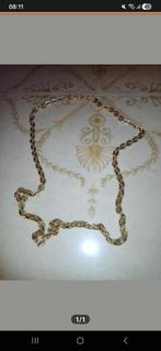 Elegant platina ketting dames, Ophalen of Verzenden, Zo goed als nieuw, Geel, Overige materialen