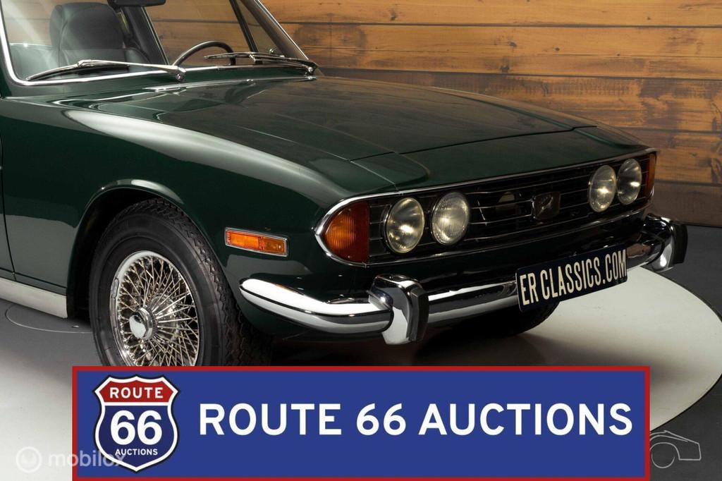 Triumph Stag | 1971 | Route 66 Auctions, Auto's, Triumph, Zwart, Bedrijf, Handgeschakeld