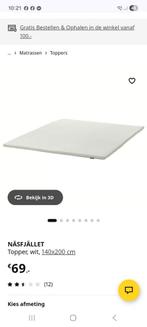 Dekmatras 140 x 200, Huis en Inrichting, Slaapkamer | Bedden, Ophalen, Gebruikt, 200 cm, 140 cm