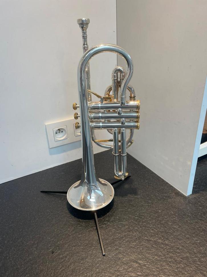 Cornet Besson Prestige Bb — Argent | France | Excellent, Musique & Instruments, Instruments à vent | Trompettes, Comme neuf, Autres types
