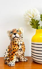 Vintage Italiaanse keramische babyluipaard, Antiek en Kunst, Antiek | Keramiek en Aardewerk, Ophalen