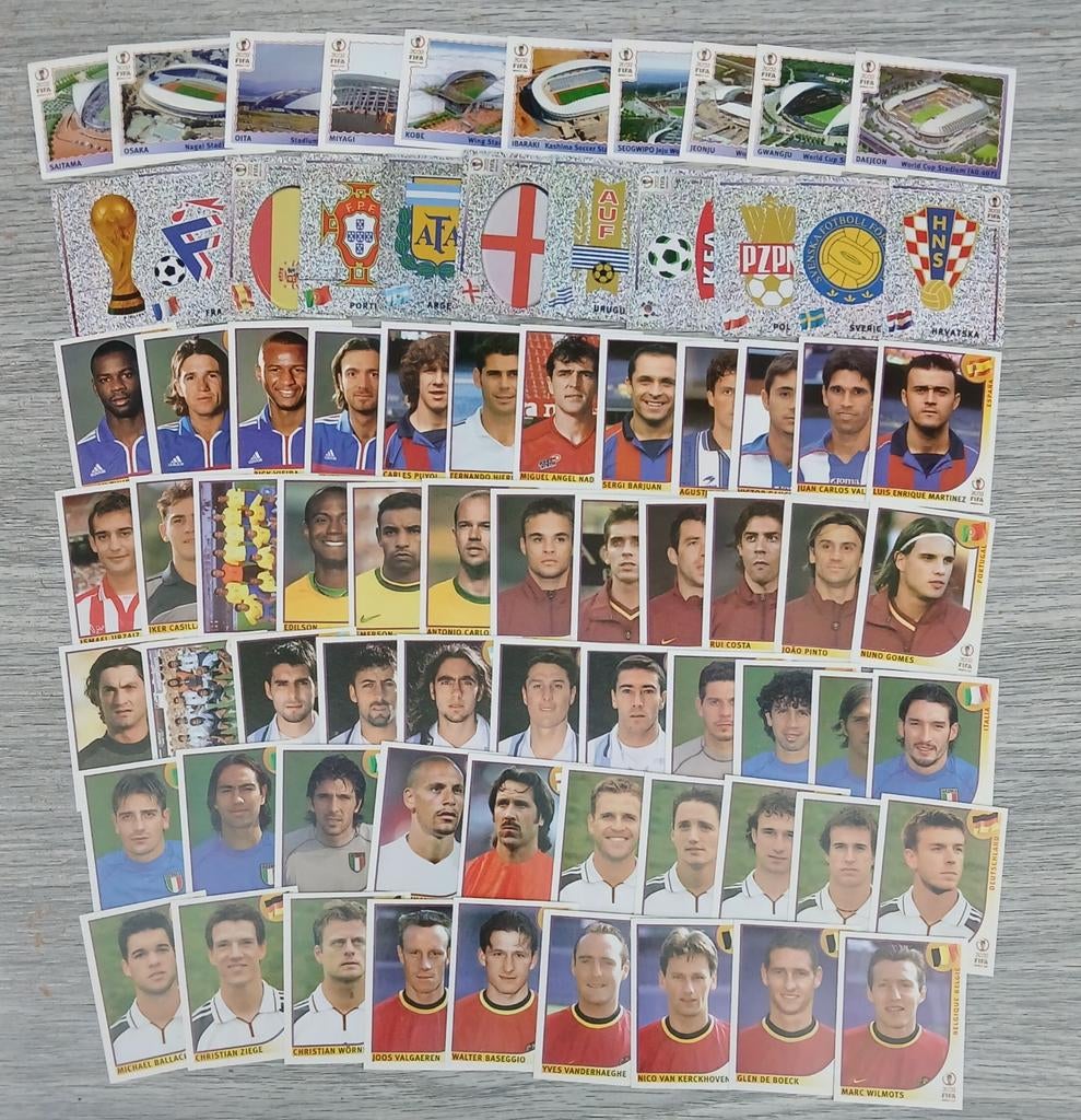 Panini World Cup Korea Japon 2002 ( 75 stickers differents ), Enlèvement ou Envoi, Neuf