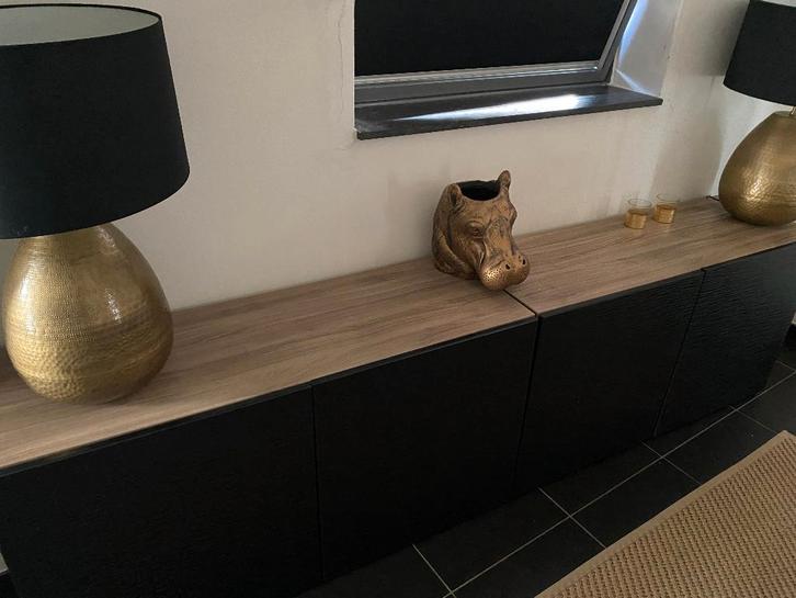 Lot de 4 modules Buffet Bas BESTA, Maison & Meubles, Armoires | Buffets, Utilisé, Moins de 100 cm, 100 à 150 cm, 50 à 75 cm, Avec porte(s)