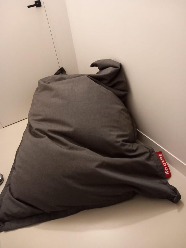 Fatboy zitzak, Huis en Inrichting, Zitzakken, Ophalen, Gebruikt, Grijs, Zitzak
