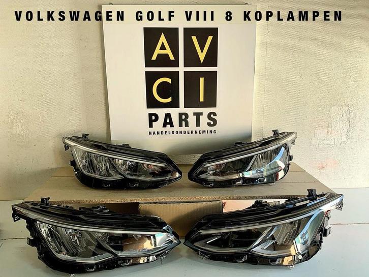 Koplampen Set VW Golf 8 VIII 006 005 029 030 2020-, Auto-onderdelen, Verlichting, Volkswagen, Gebruikt, Ophalen of Verzenden