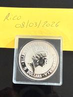 Ziveren 1oz munt kookaburra 1991!, Ophalen, Zilver