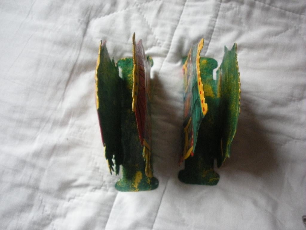 Porte serviettes (2) émaillé., Antiek en Kunst, Antiek | Email, Ophalen