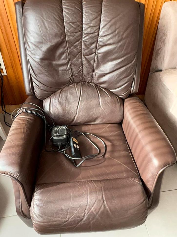 Relax zetel elektrisch, Huis en Inrichting, Fauteuils, Gebruikt, Ophalen