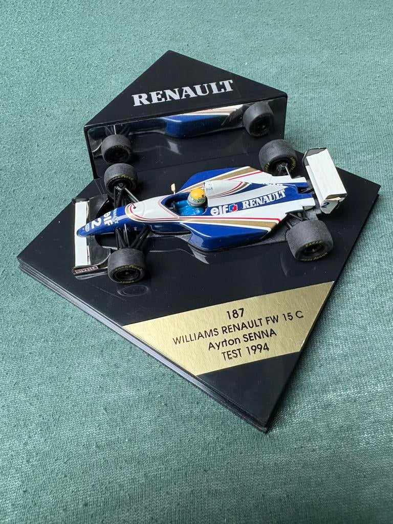 Ayrton Senna Williams Renault fw 15c Formula 1 -Onyx, Hobby en Vrije tijd, Modelauto's | 1:43, Ophalen of Verzenden, Gebruikt