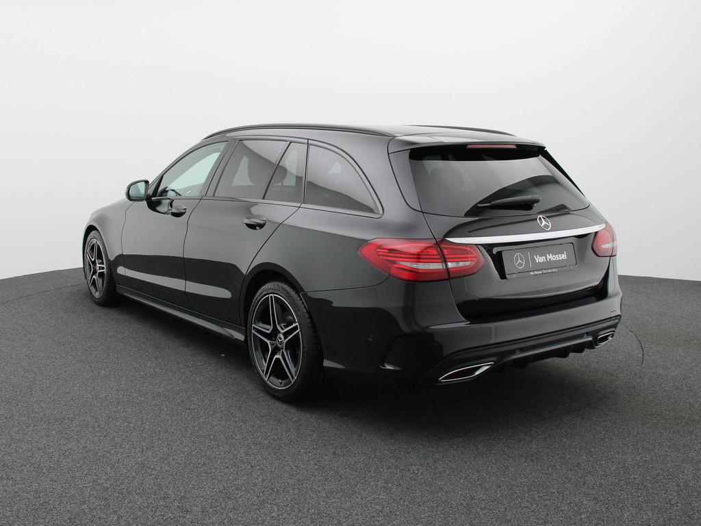 Mercedes-Benz C 180 AMG LINE Estate + LEDER + LED + NIGHTPAK, 4 cilinders, Zwart, https://public.car-pass.be/vhr/435446aa-a1b7-4af8-b4f5-419984d67987