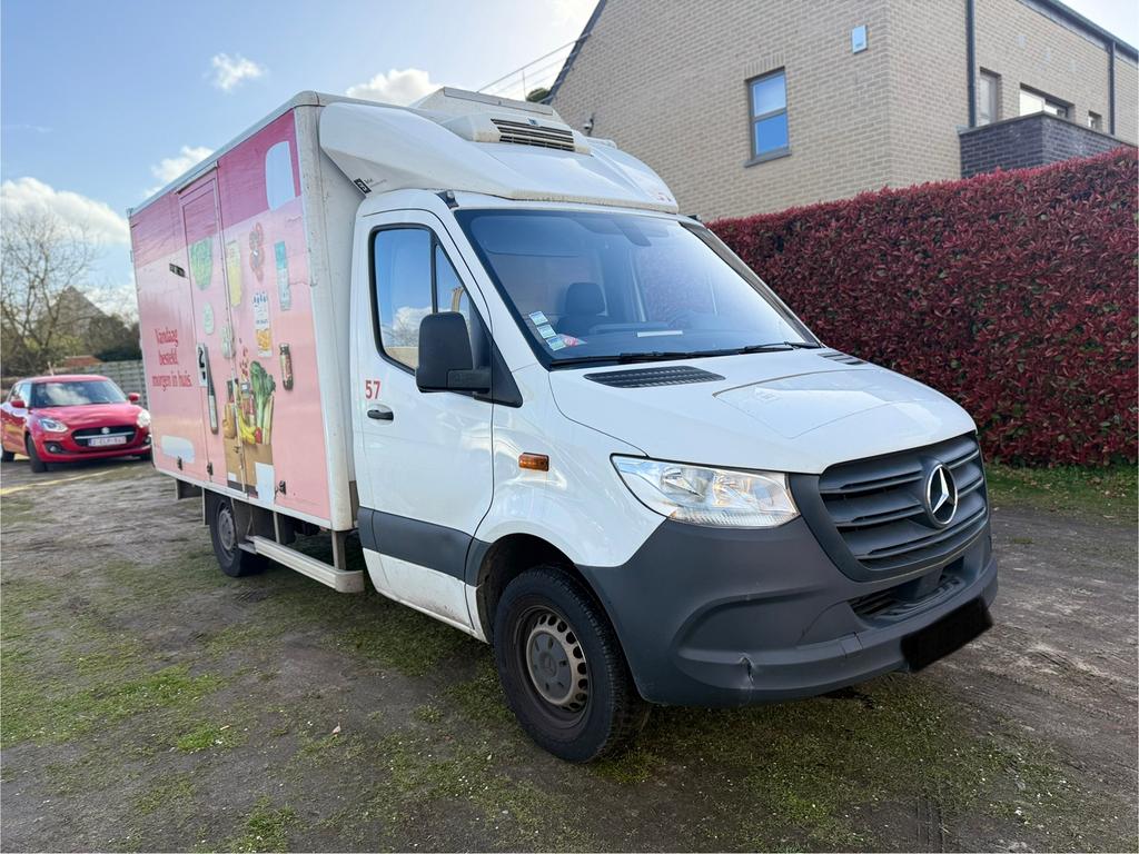 Mercedes Sprinter koelwagen thermoking 2020 btw wagen, Apple Carplay, Euro 6, Wit, Grijs