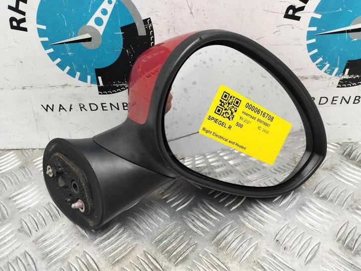 FIAT 500 1.0 Hybrid Red LOUNGE SPIEGEL R 2021, Autos : Pièces & Accessoires, Autres pièces automobiles, Utilisé, ARN reconnu, Stiba membre