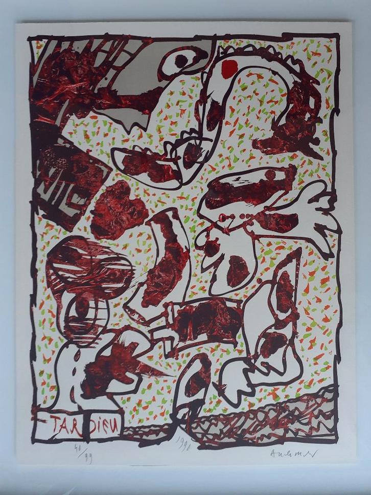 « Tardieu » - Pierre Alechinsky, Antiquités & Art, Art | Lithographies & Sérigraphies, Enlèvement