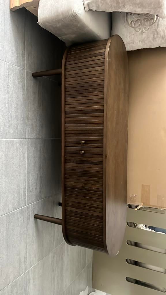 Meuble TV, Neuf, 100 à 150 cm, Enlèvement, Chêne