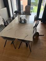 Eettafel uitschuifbaar, Huis en Inrichting, Tafels | Eettafels, Ophalen, 100 tot 150 cm, 200 cm of meer, Zo goed als nieuw