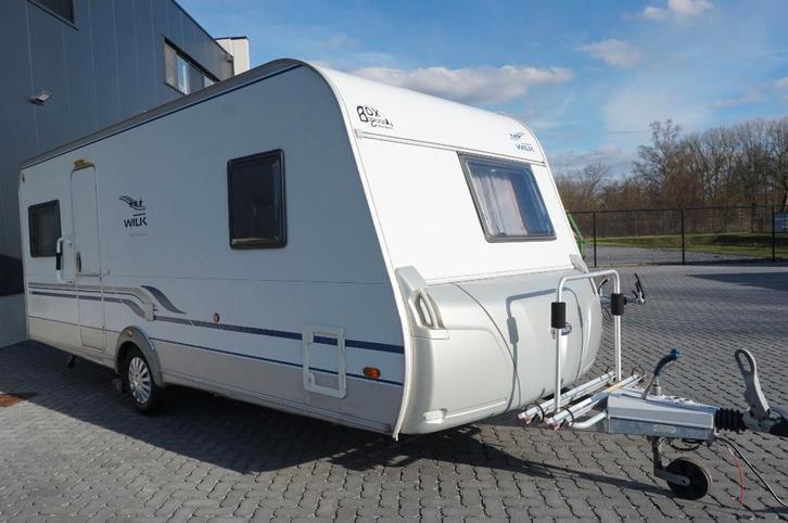 Nette 4pers.Wilk met mover, voortent, fietsrek, rondzit, fr, Caravans en Kamperen, Caravans, Bedrijf, tot en met 4, Rondzit, Wilk