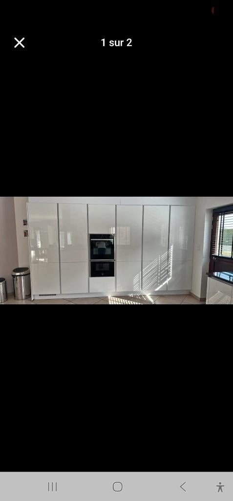 Portes de cuisine blanc laqué, Maison & Meubles, Enlèvement, Blanc