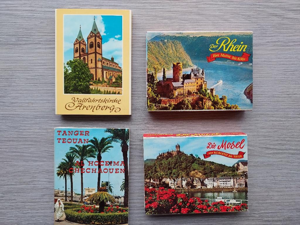 4 toeristische vouwboekjes, Verzamelen, Foto's en Prenten, Zo goed als nieuw, Prent, Buitenland, Verzenden