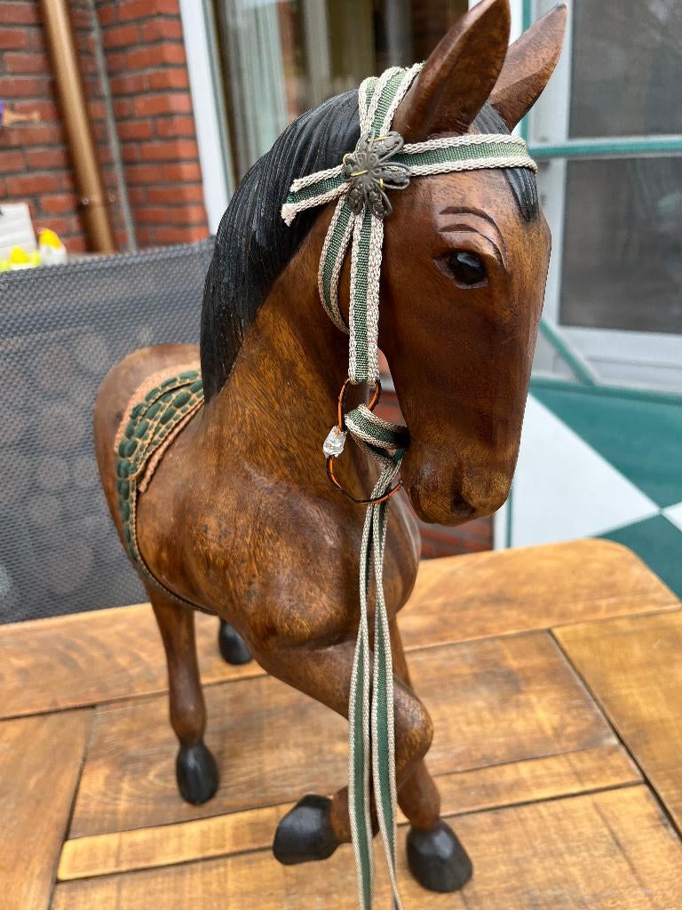 antiek houten paardje, Ophalen, Zo goed als nieuw, Overige soorten