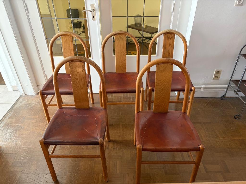 Scandinavische designstoelen, Maison & Meubles, Chaises, Scandinavisch, Brun, Enlèvement, Bois