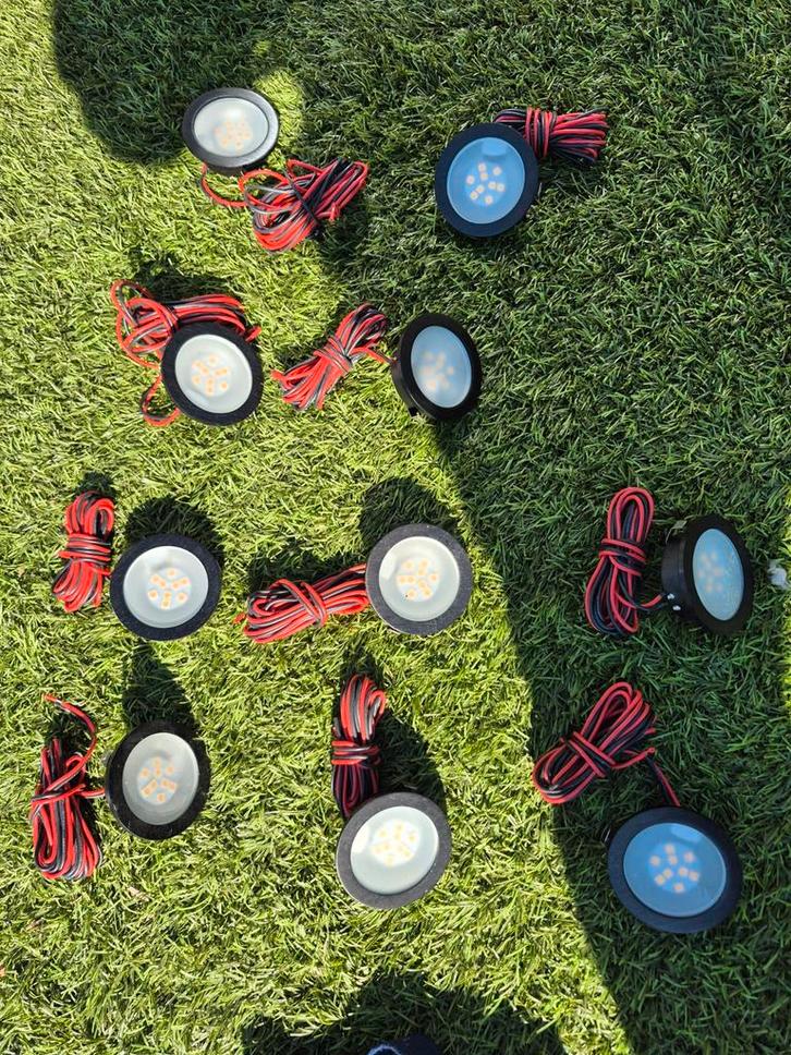 10x LED inbouwspots 12V – G4 – IP20, Bricolage & Construction, Éclairage de chantier, Comme neuf, Autres types, Moins de 50 watts