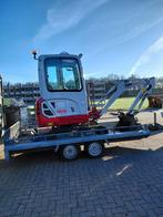 Takeuchi TB216 met aanhanger, Ophalen