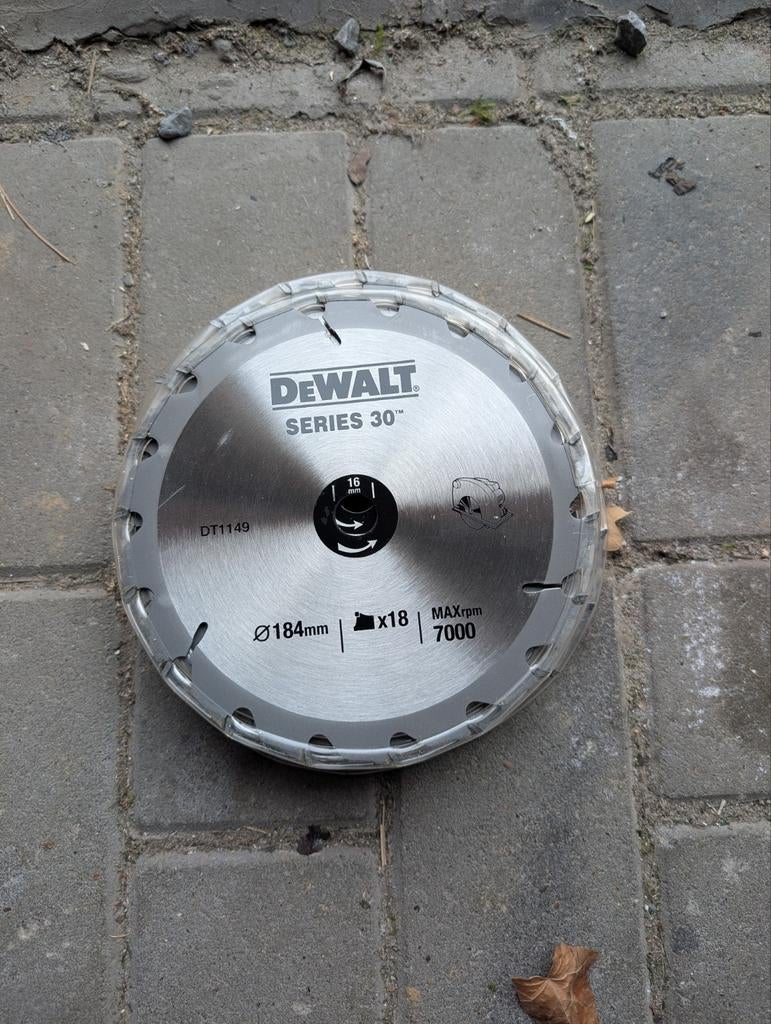 10 zaagbladen 184mm DeWalt series 30, Ophalen of Verzenden, Nieuw