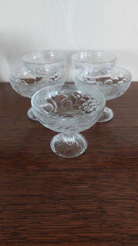 Sous-verres en verre Sundaes, Collections, Verres & Petits Verres, Enlèvement ou Envoi