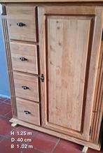 Ladekast met deur, Ophalen, Gebruikt, 100 tot 150 cm, 50 tot 100 cm