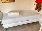 1 persoon bed met dekbed nieuw, Ophalen, Eenpersoons, Beige, Overige typen
