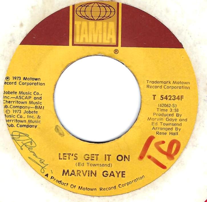 Soul 45: Marvin Gaye – Let's Get It On, Cd's en Dvd's, Vinyl Singles, Gebruikt, Single, R&B en Soul, 7 inch, Ophalen of Verzenden