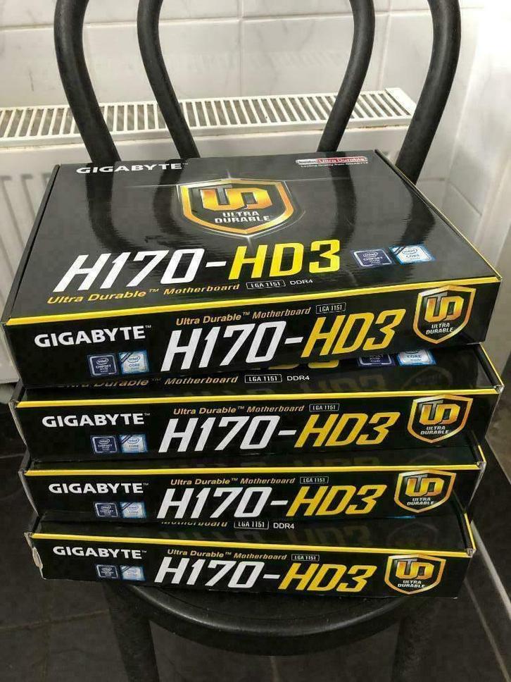 Gigabyte GA-H170-HD3 aangeboden (5 stuks) ook los te koop !!, Computers en Software, Moederborden, Nieuw, Intel, DDR4, Verzenden