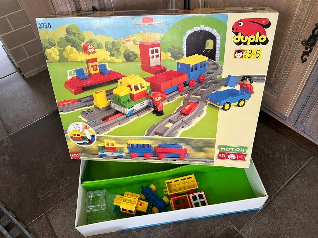 Duplo 2730 Trein + veel extra sporen, Kinderen en Baby's, Speelgoed | Duplo en Lego, Ophalen, Gebruikt, Duplo