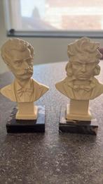 2 buste beeldjes Beethoven en J.Strauss, Ophalen, Zo goed als nieuw