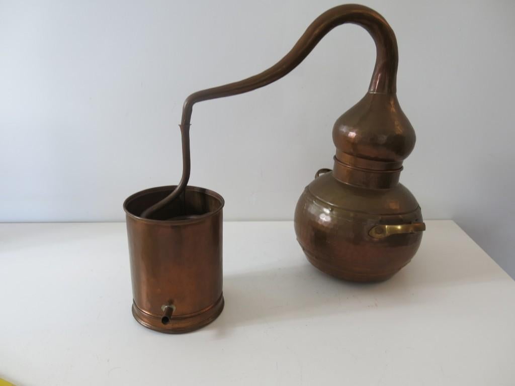 Ancien distillateur en cuivre, Antiquités & Art, Antiquités | Outils & Instruments, Enlèvement ou Envoi