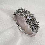 18 karaat heel mooi witgoud Diamant ring, Ophalen, Wit, Zo goed als nieuw, Met edelsteen