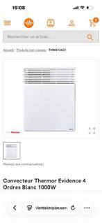 Convector 1000w, Ophalen, 30 tot 80 cm, Radiator, Nieuw