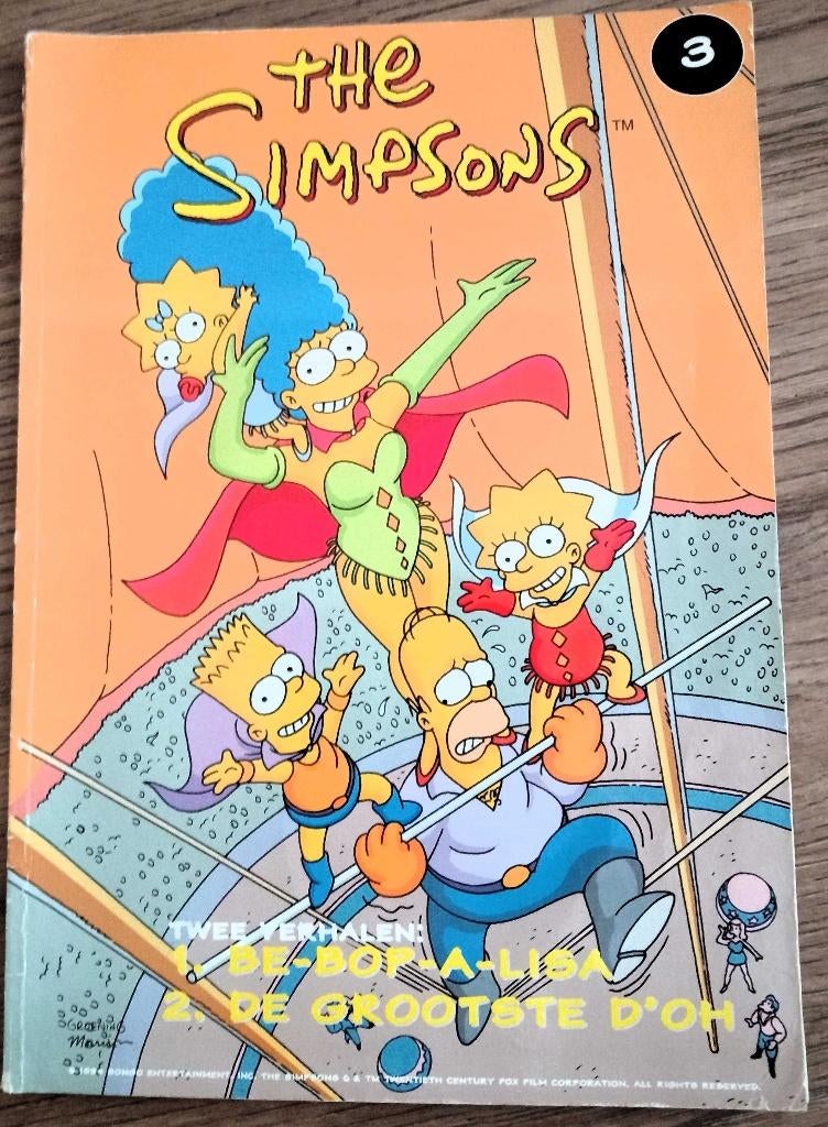 Simpsons strips 5 stuks nrs 3/6/21/24/29., Meerdere stripboeken, Ophalen, Gelezen