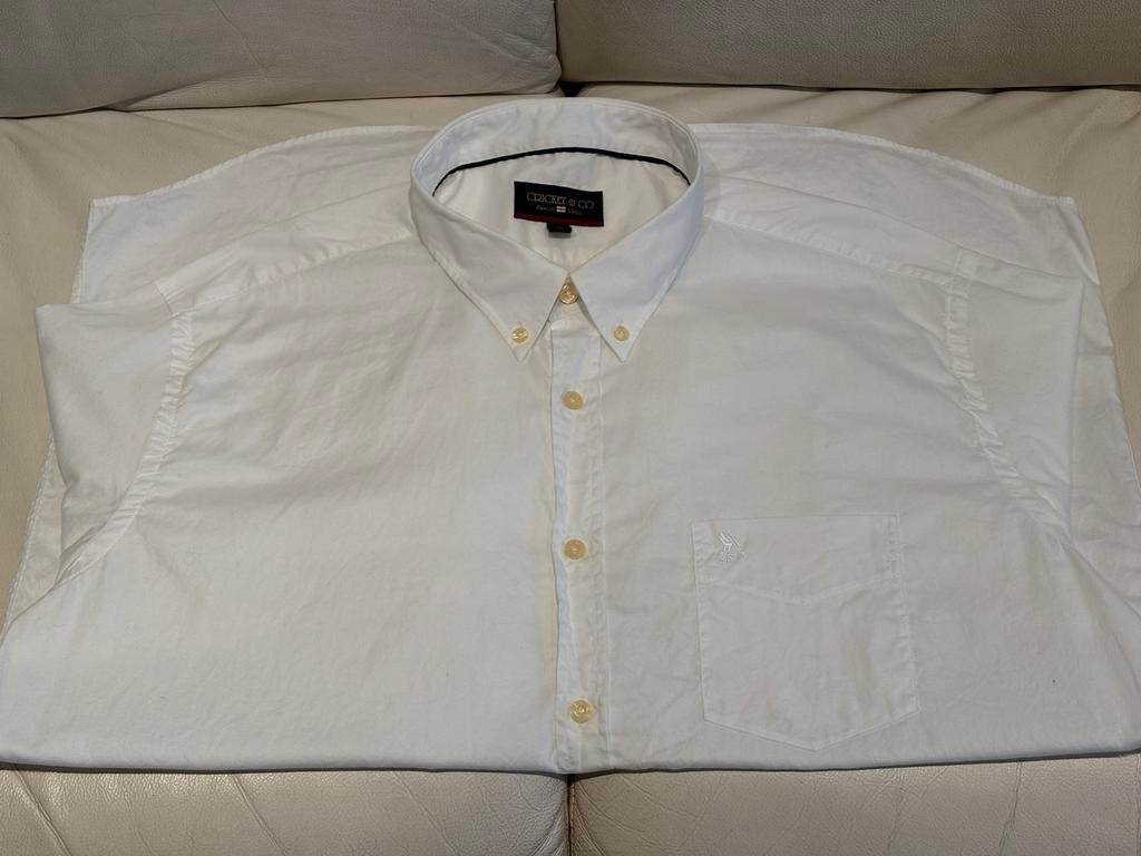 Chemise blanche de la marque Cricket & Co (XXL)., Vêtements | Hommes, Enlèvement ou Envoi, Comme neuf, Blanc
