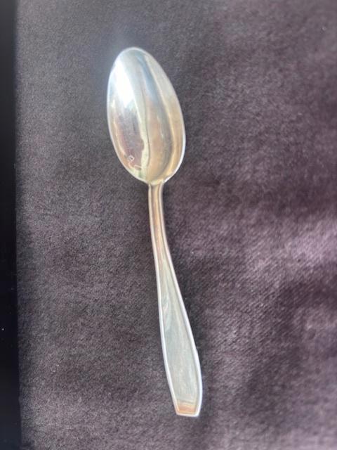 1 zilveren theelepel B. Wiskemann A800 Art déco, Antiek en Kunst, Antiek | Bestek, Ophalen of Verzenden