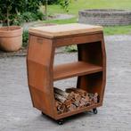 bbq bijzettafel tabla Cortar van Cortenstaal met snijplank, Tuin en Terras, Houtskoolbarbecues, Ophalen of Verzenden, Nieuw, RJRoyal Living