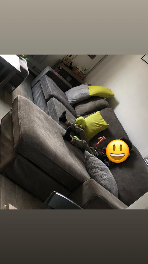 Hoeksalon, Huis en Inrichting, Ophalen, 250 tot 300 cm, Gebruikt, 75 tot 100 cm