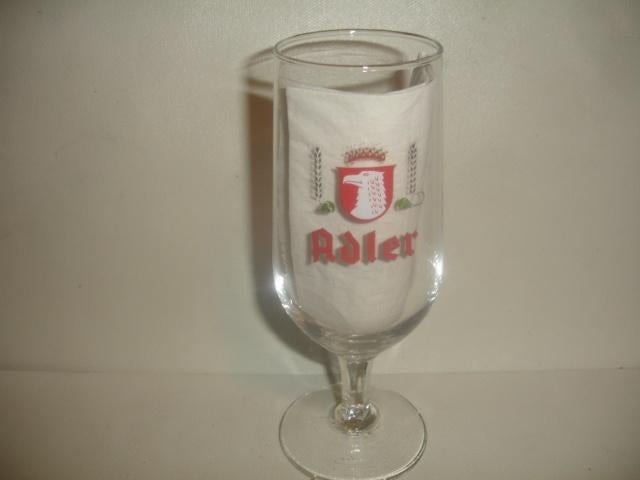 Bierglas Adler, zeskant steel, Verzamelen, Biermerken, Zo goed als nieuw, Glas of Glazen, Overige merken, Ophalen of Verzenden