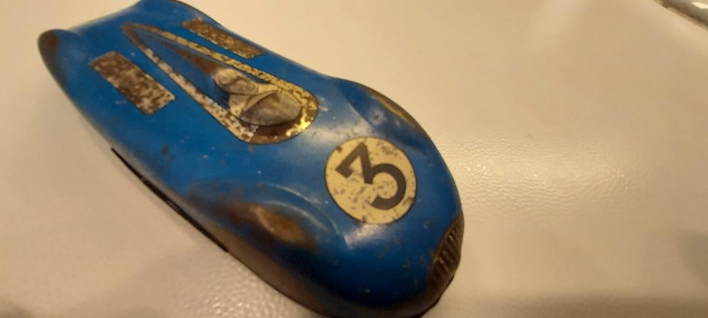 uitverkoop oud speelgoed racewagentje, nu 12 euro, Antiek en Kunst, Antiek | Speelgoed, Verzenden