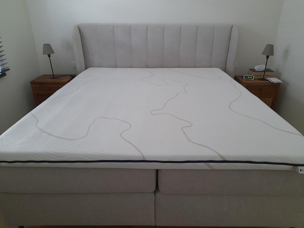 Topper Bbright gold traagschuim  180x200cm- nieuwstaat, Enlèvement