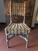 Set van 4 rieten/rotan stoelen, Huis en Inrichting, Stoelen, Ophalen, Gebruikt, Hout, Vier